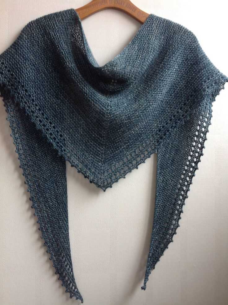 Simple shawl knitting pattern free