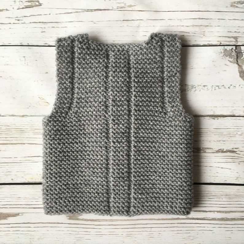 Simple vest knitting pattern