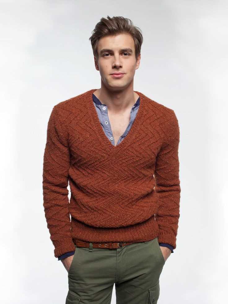 Men sweater knit patterns