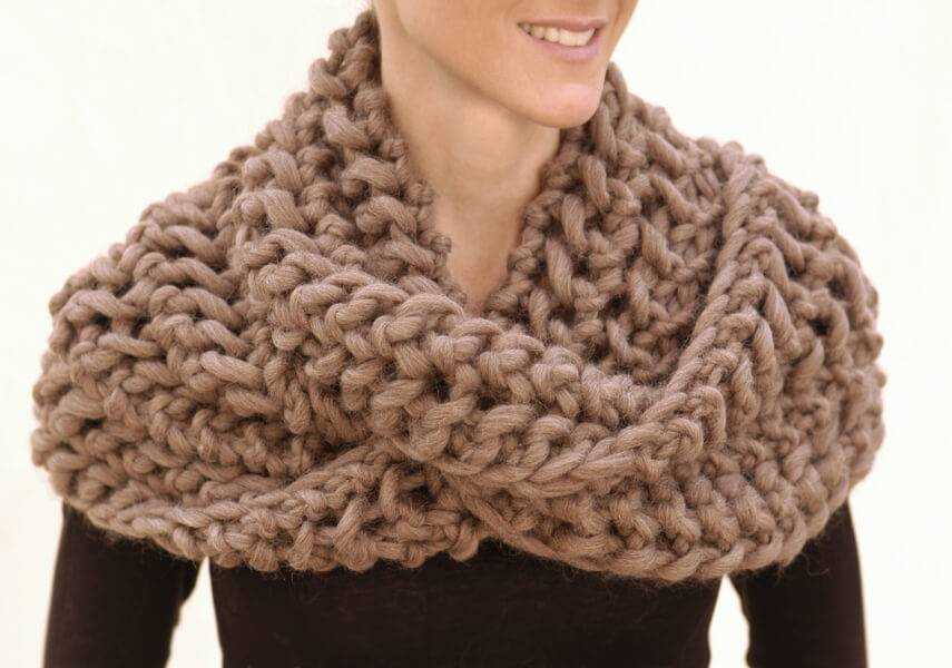 Chunky snood knitting pattern