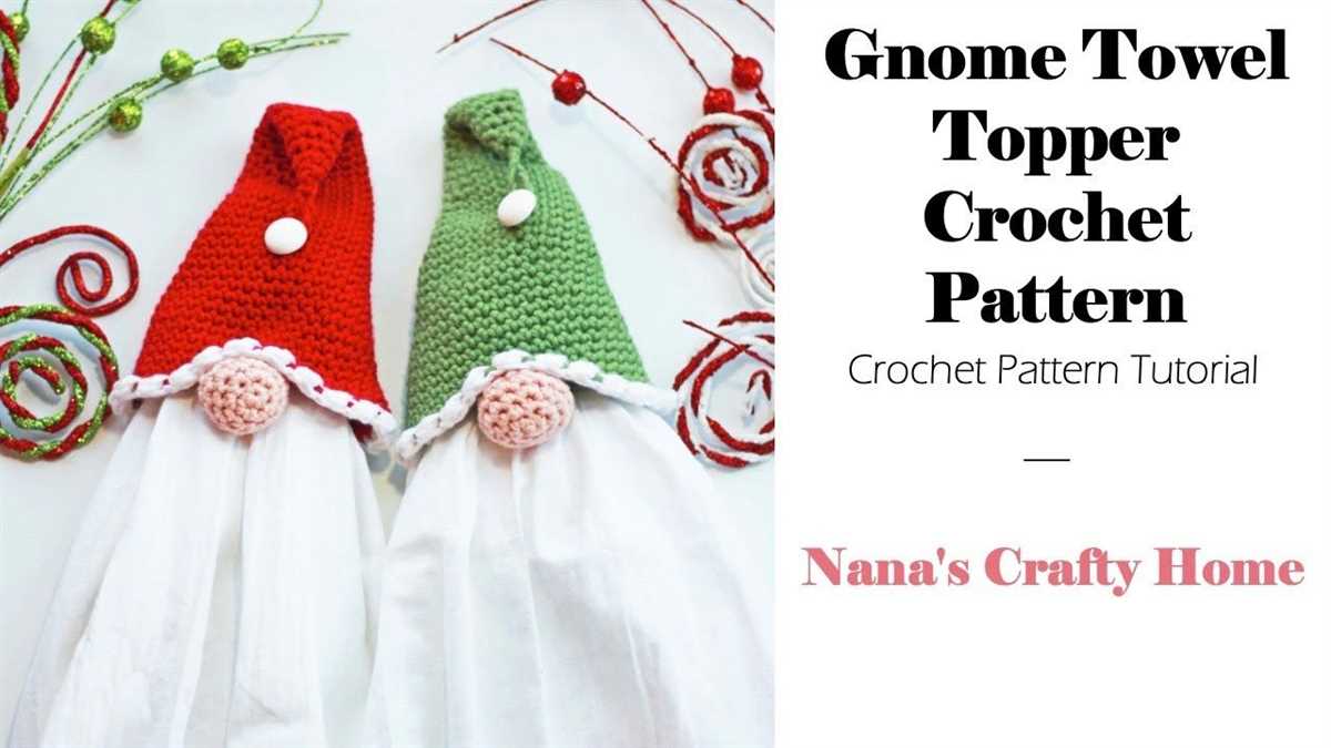 Gnome towel topper knitting pattern