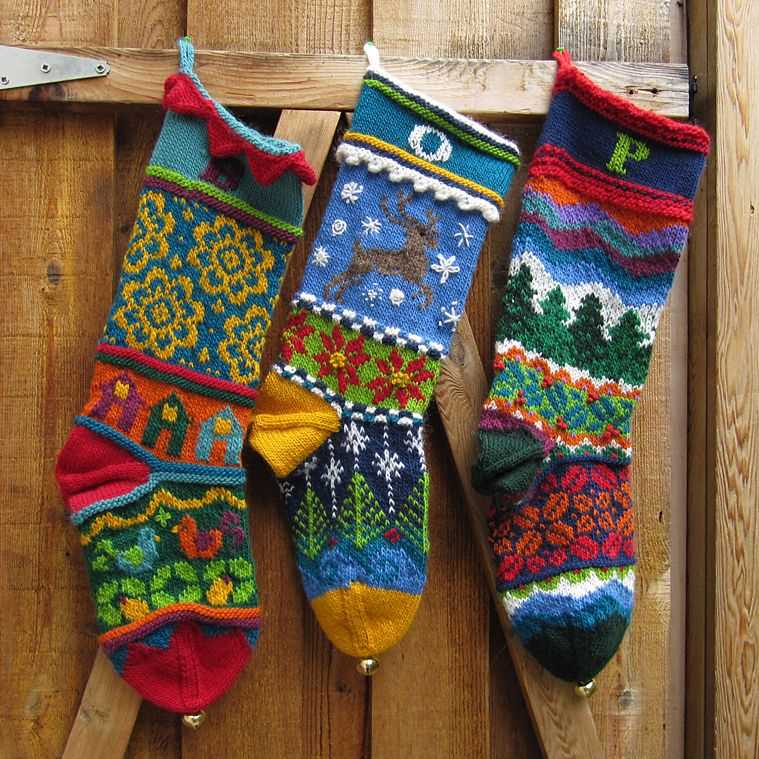 Knit pattern stocking