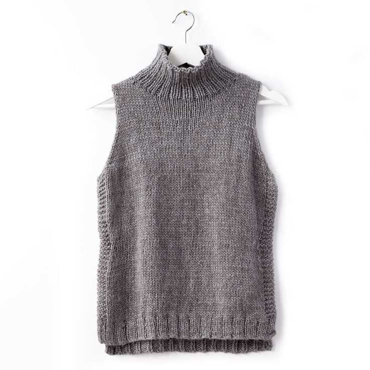 Sleeveless tunic knitting pattern