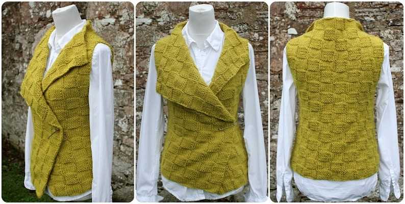 Sleeveless vest knitting pattern