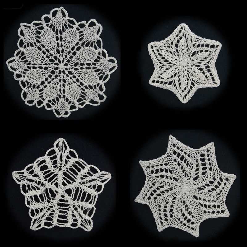 Knitted snowflake pattern free
