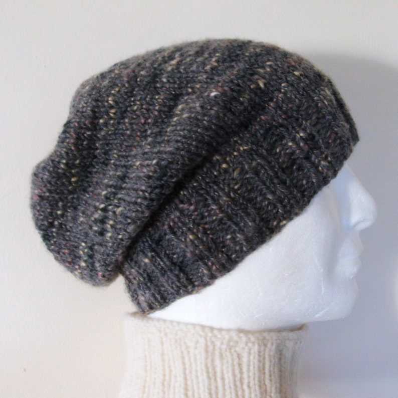 Knit a Stylish Slouchy Hat with Straight Needles Slouchy hat knitting pattern straight needles