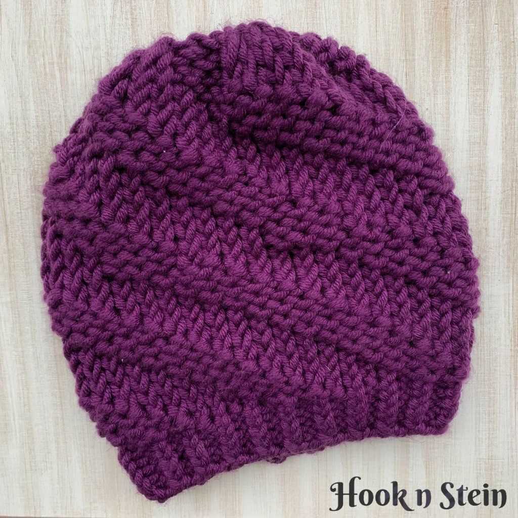 Slouchy hat knitting pattern straight needles
