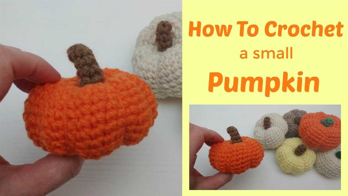 Free knitting pattern for small pumpkin