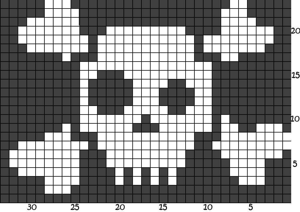 Create a Tiny Skull Knitting Pattern for Halloween Decorations Small skull knitting pattern