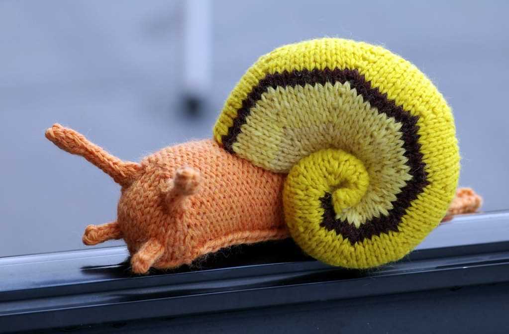 Snail knitting pattern