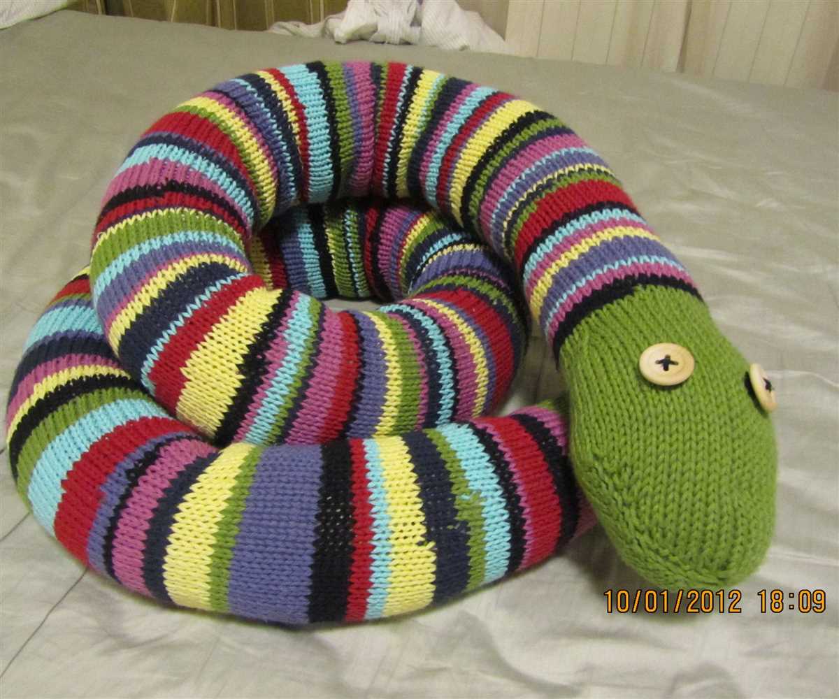 Snake knitting pattern