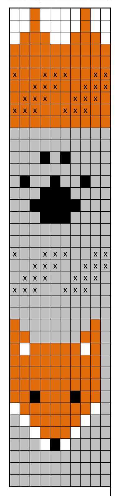 Fox knit pattern