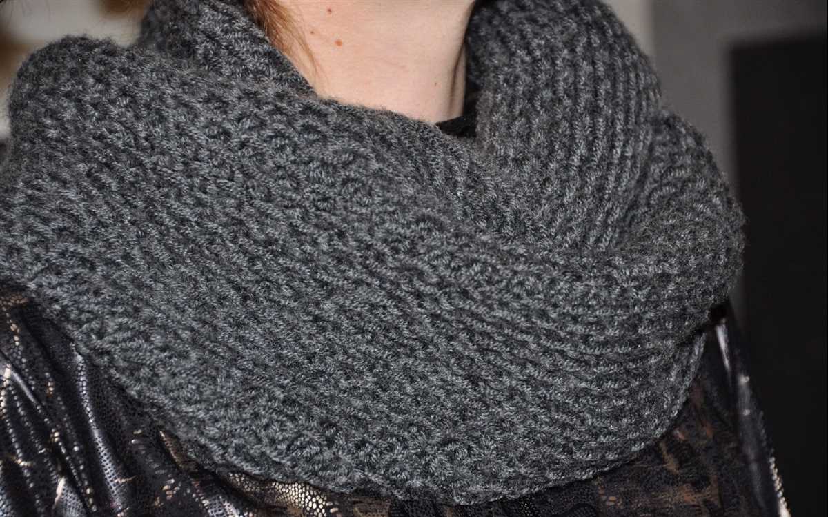 Snood knitting pattern circular needles