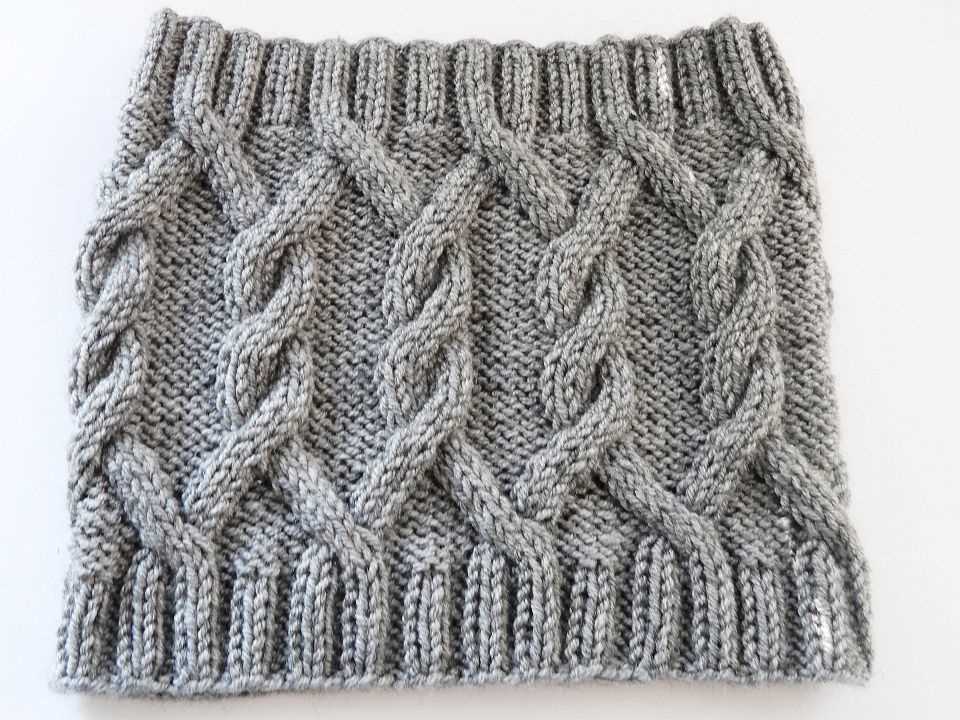 Snood pattern knitting