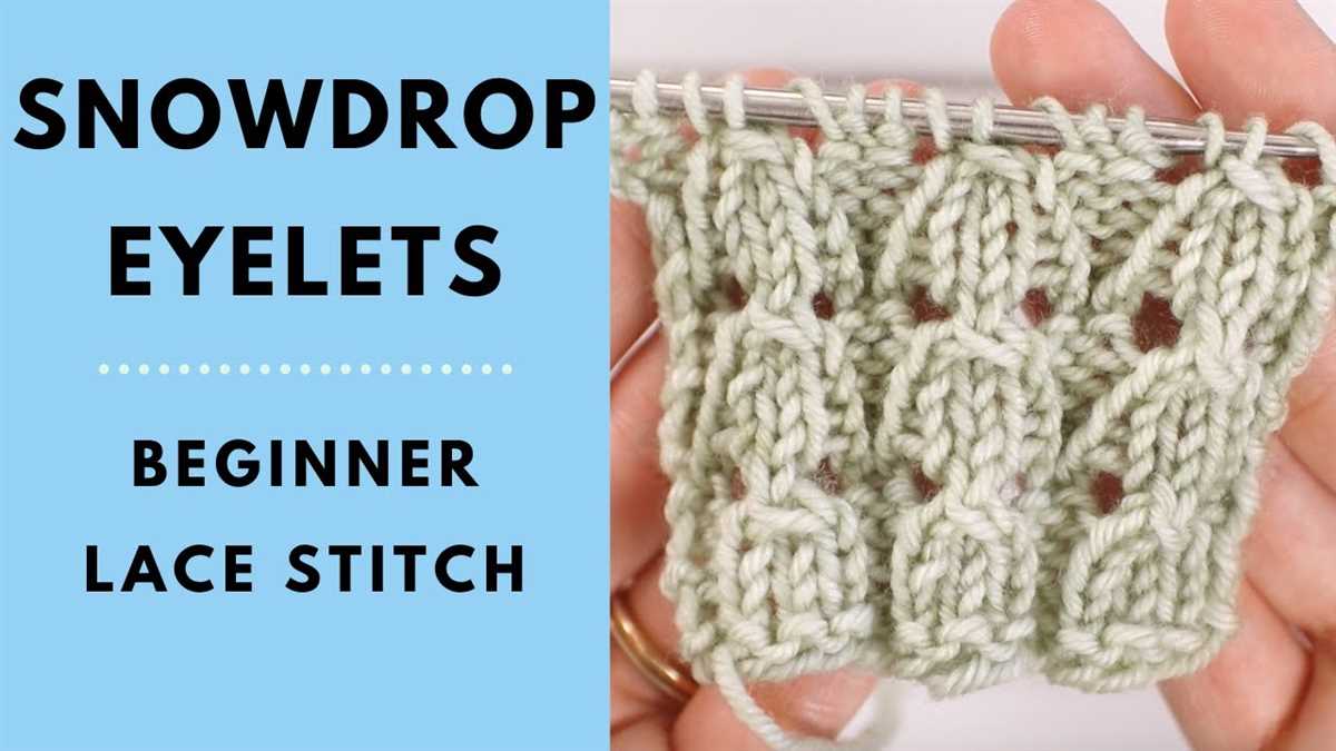 Snowdrop knitting pattern