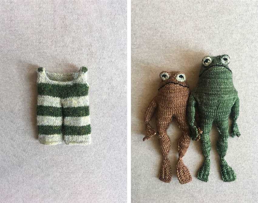 Frog and toad knit pattern