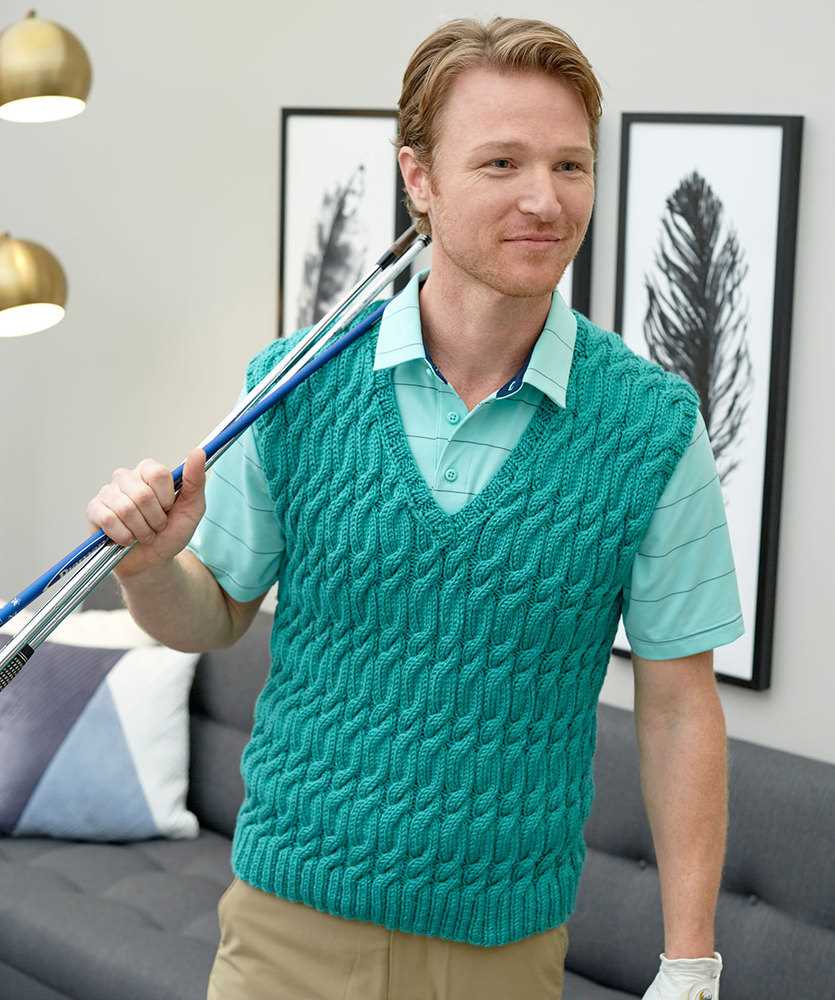 Knitting patterns for men's vests