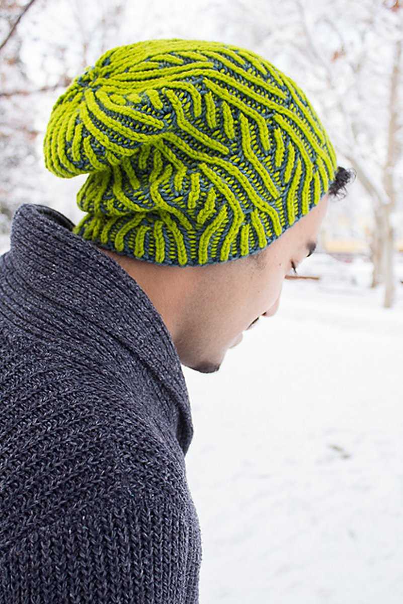 Brain beanie knitting pattern