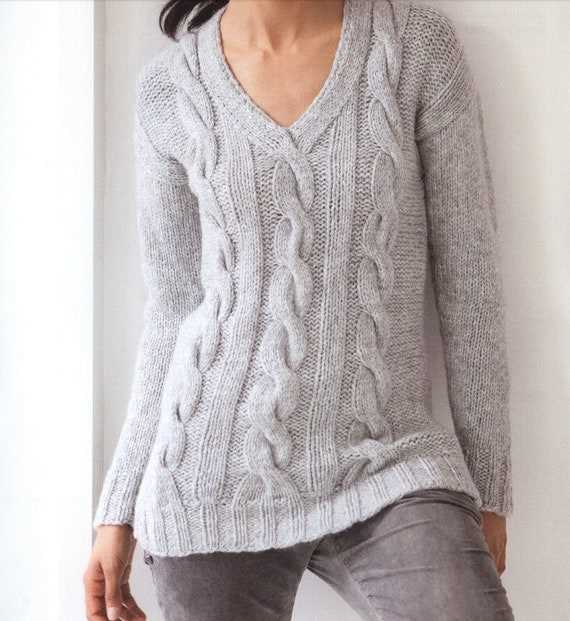 Womens cable knit sweater pattern