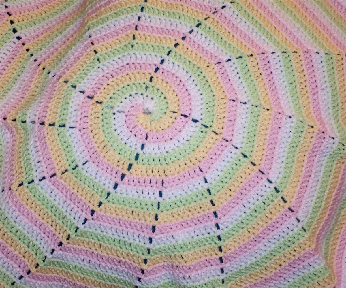 Spiral knitting pattern