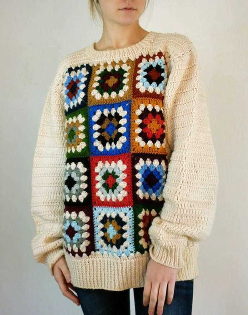 Square jumper knitting pattern