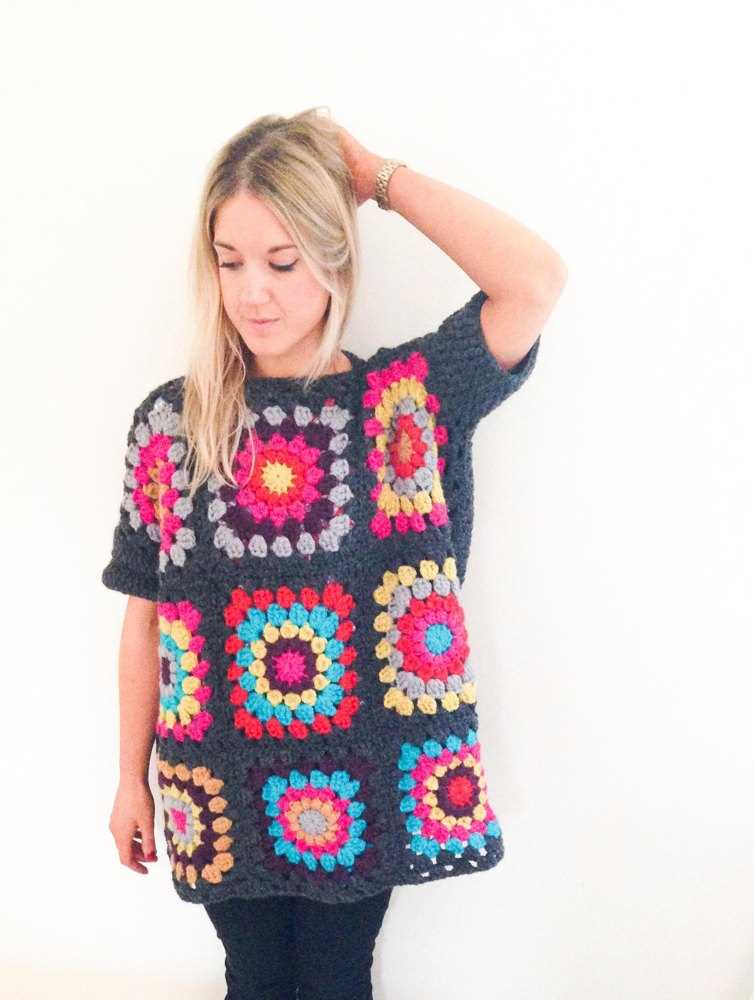 Square jumper knitting pattern