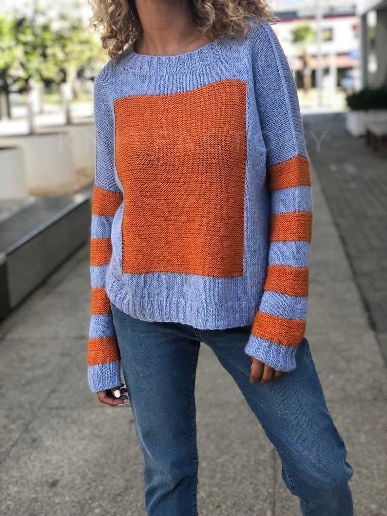 Square jumper knitting pattern