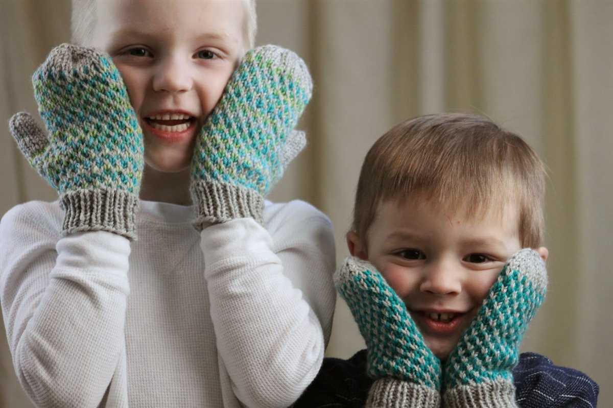 Adult mittens knitting pattern