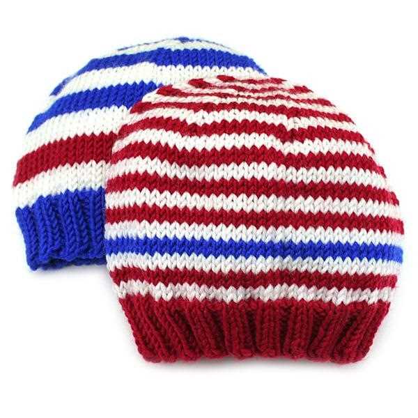 Flat beanie knitting pattern