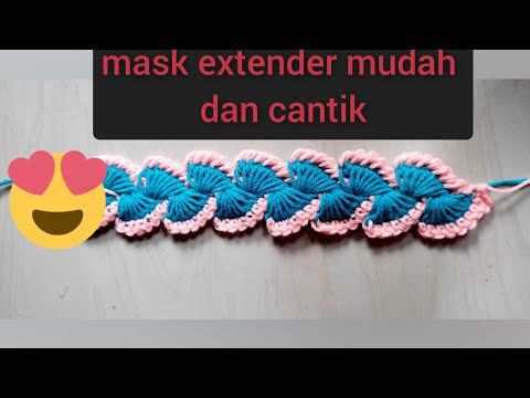 Knitted mask extender pattern