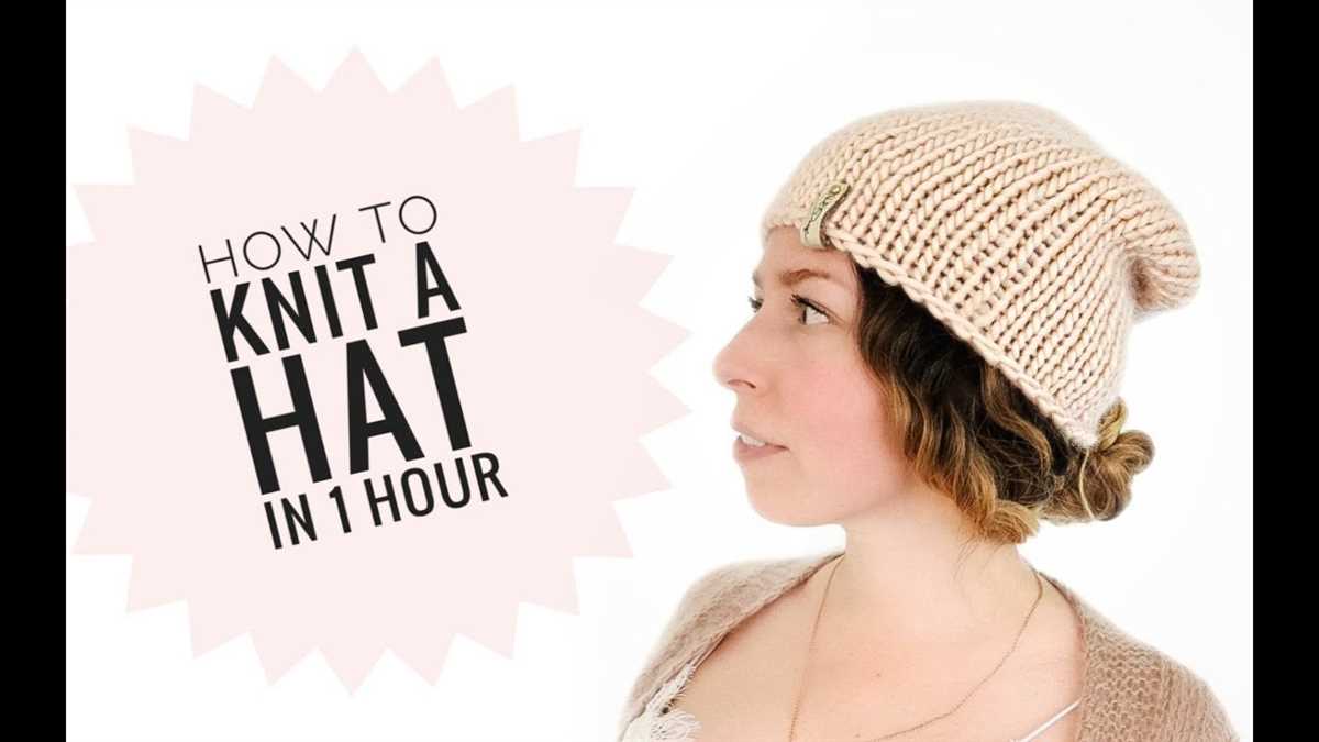 Knit hat patterns circular needles