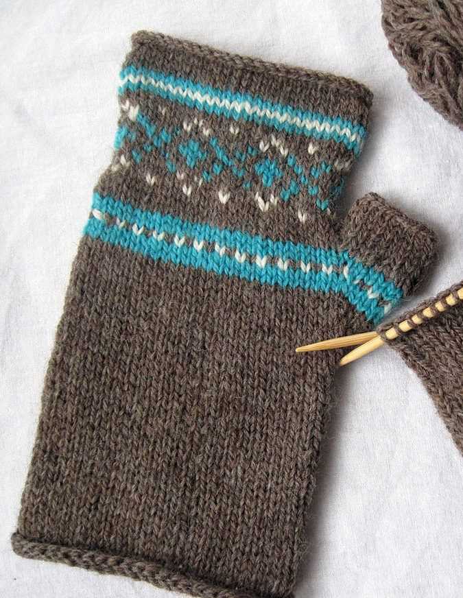 Fair isle mittens knitting pattern free