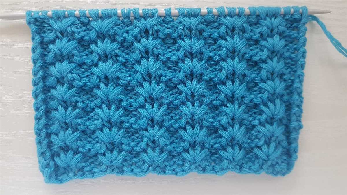 Star stitch scarf knitting pattern