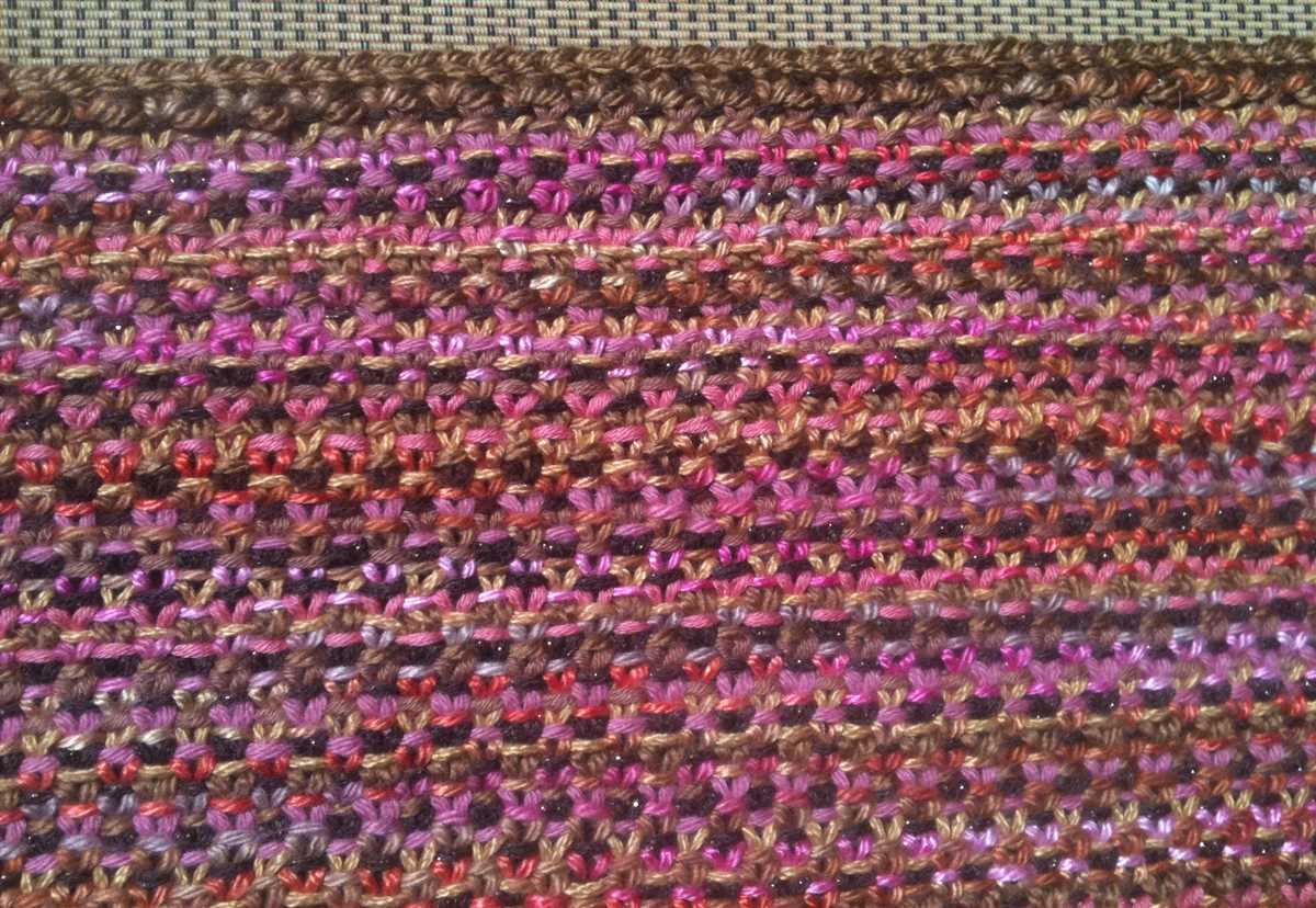 Star stitch scarf knitting pattern