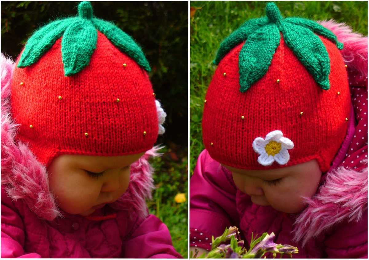 Strawberry knit pattern