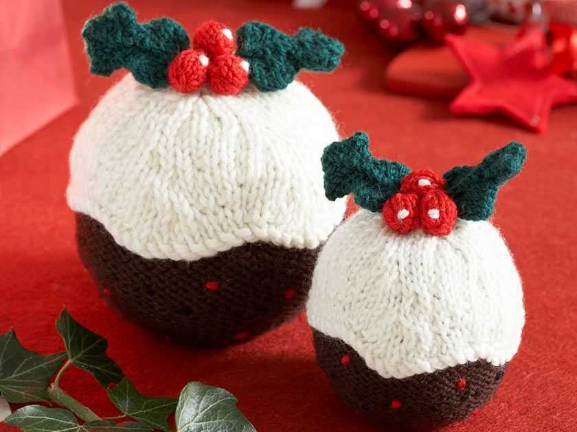 Free xmas pudding knitting pattern