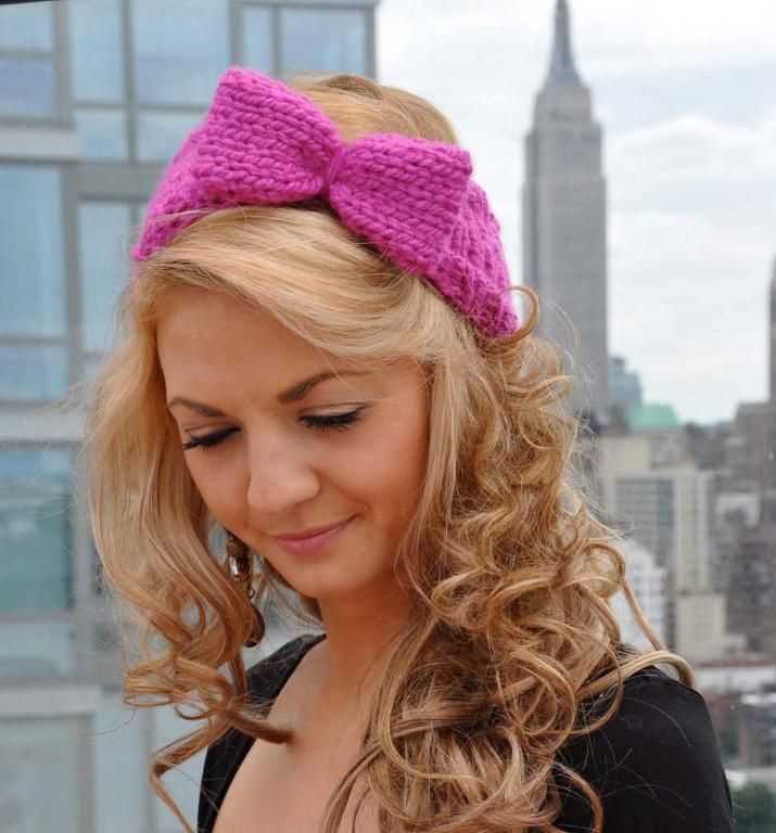 Super bulky knit headband pattern