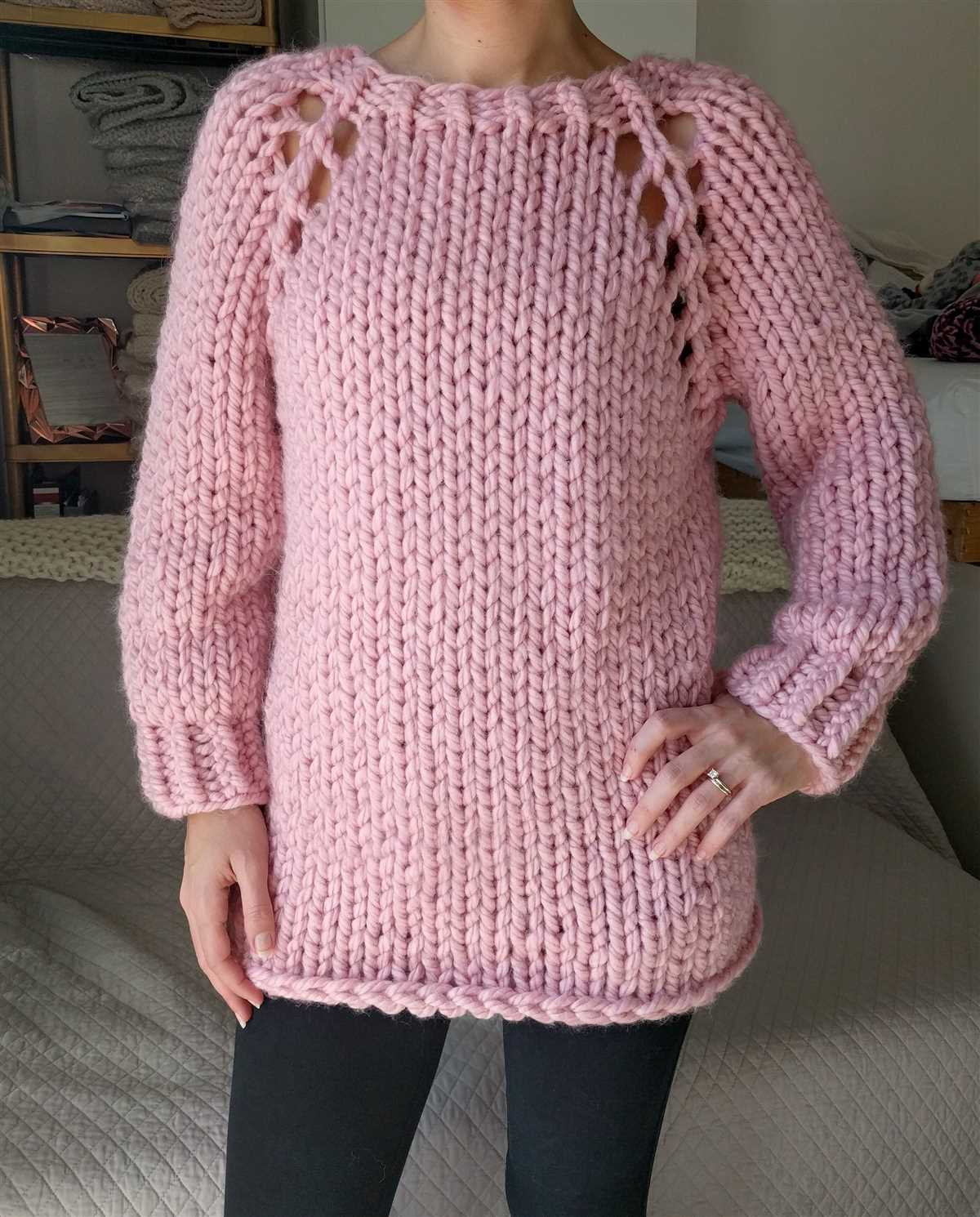 Super chunky sweater knitting pattern