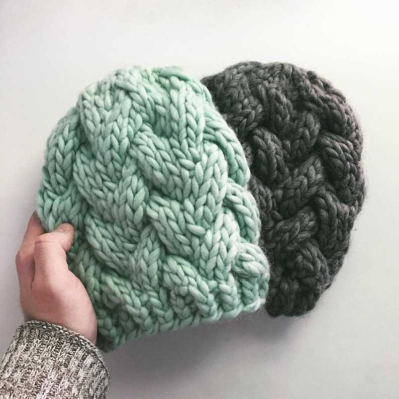 Cozy up with our Super Bulky Cable Knit Hat Pattern Super bulky cable knit hat pattern