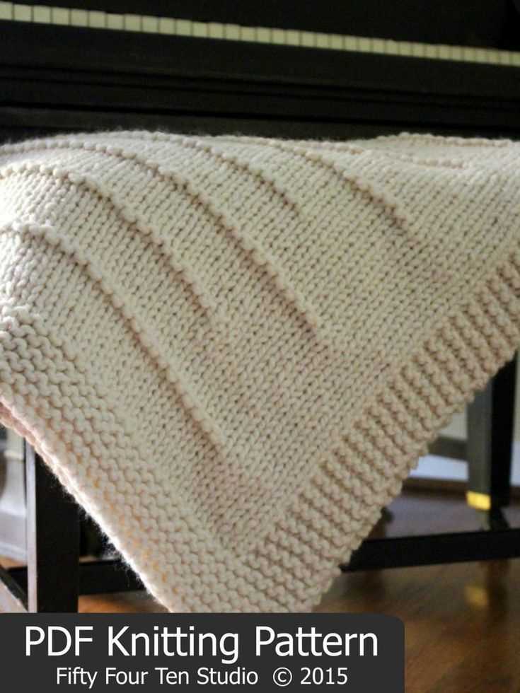 Super bulky yarn knit blanket pattern