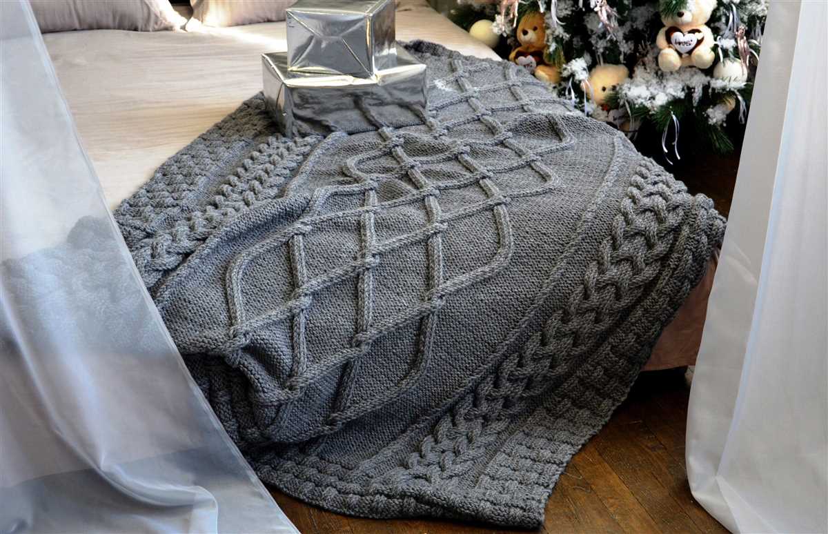 Super chunky cable knit blanket pattern