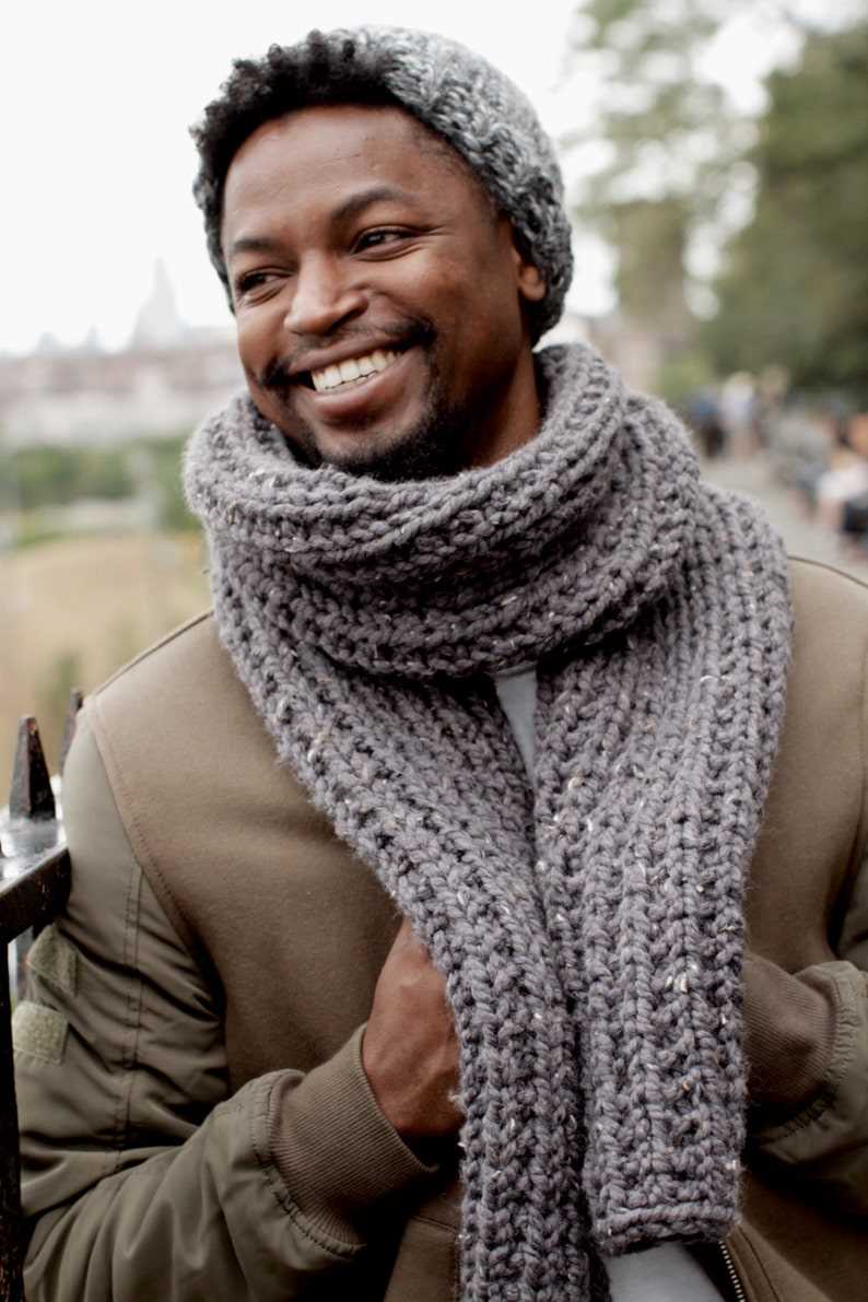 Mens scarf knitting pattern