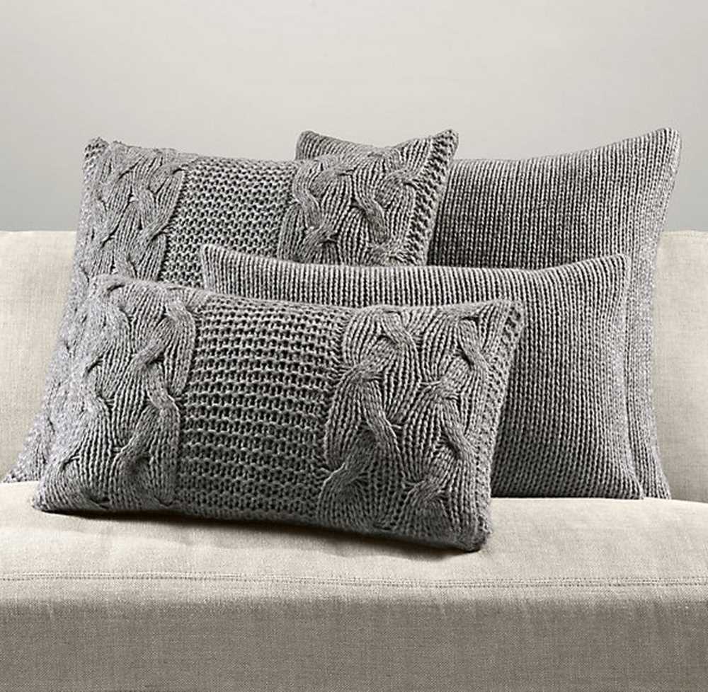 Free knitting patterns for throws and cushions