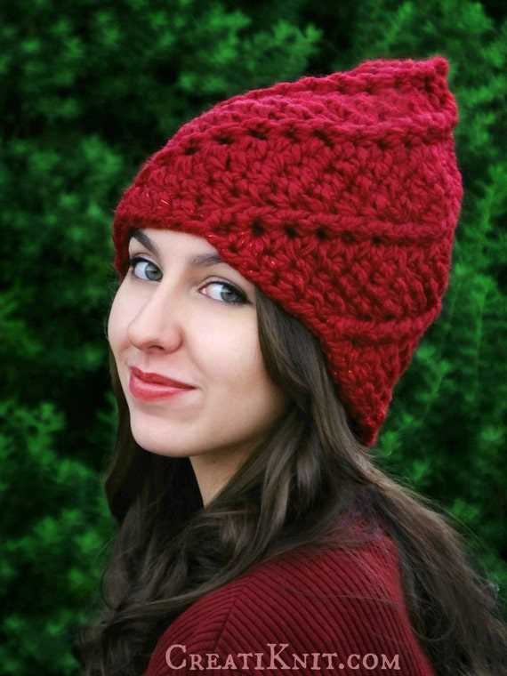 Gnome hat pattern knitting