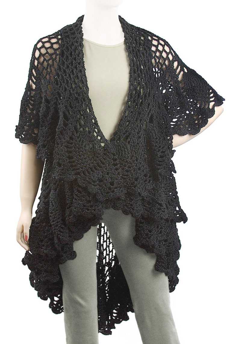 Sweater shawl knitting pattern