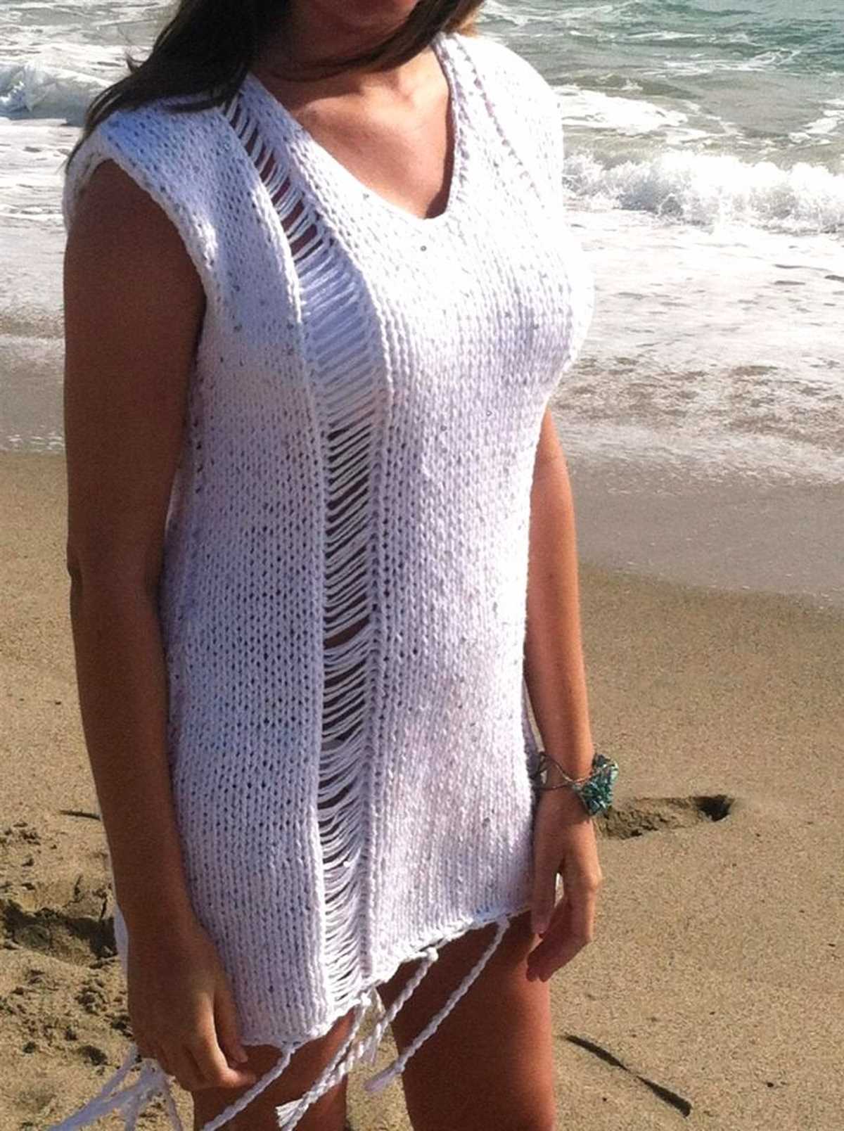 Swimsuit cover up knitting pattern