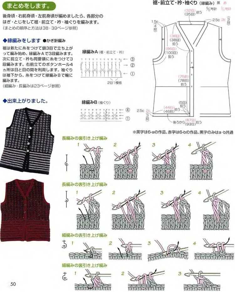 Simple vest knitting pattern