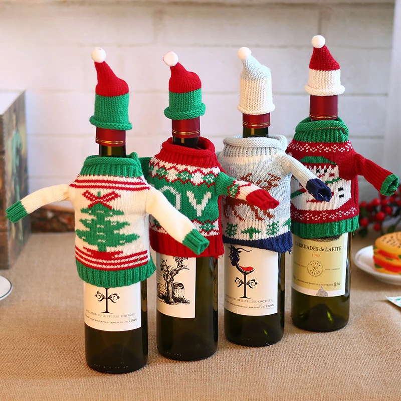Knit wine bottle sweater pattern