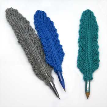 Feather knitting pattern