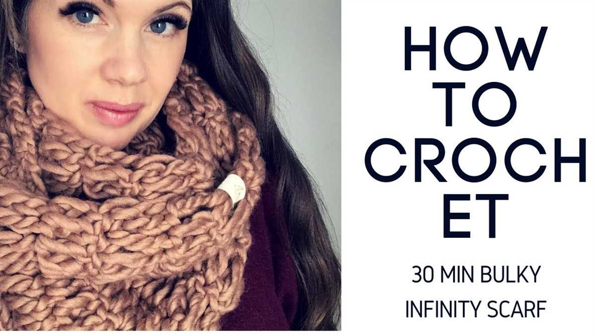 Bulky infinity scarf knitting pattern